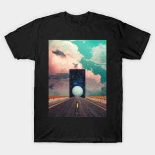 Road To A New World - Space Aesthetic, Retro Futurism, Sci Fi T-Shirt